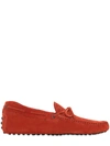 TOD'S Gommino 122 Suede Driving Shoes, Orange