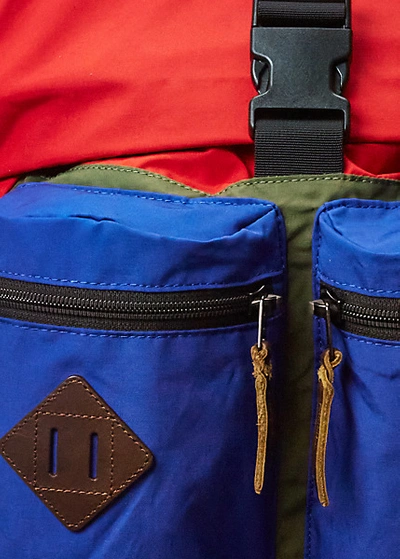 Ralph Lauren Lightweight Mountain Roll-top Backpack In Pacific 