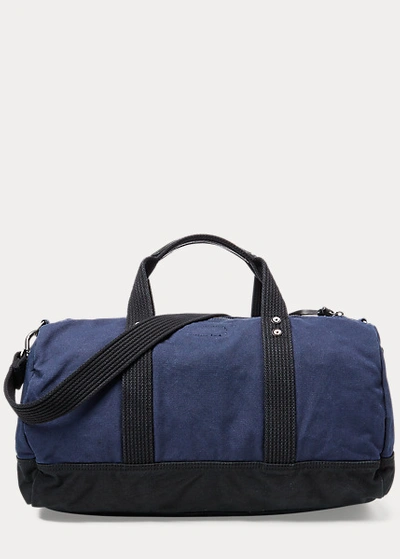 Ralph Lauren Canvas Big Pony Duffel Bag In Navy/black | ModeSens