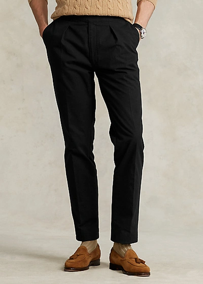 Shop Ralph Lauren Buckled Ripstop Suit Trouser In Black
