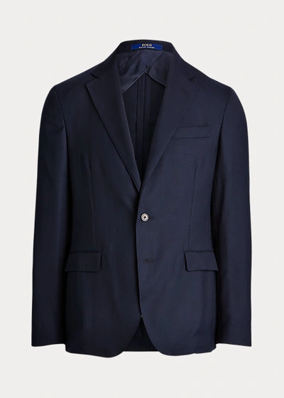 Shop Ralph Lauren Polo Soft Tailored Wool Oxford Jacket In Medium Grey