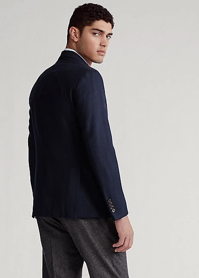 Shop Ralph Lauren Polo Soft Tailored Wool Oxford Jacket In Medium Grey