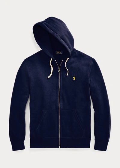 Polo Ralph Lauren Fleece Full Zip Hoodie In Cruise Navy