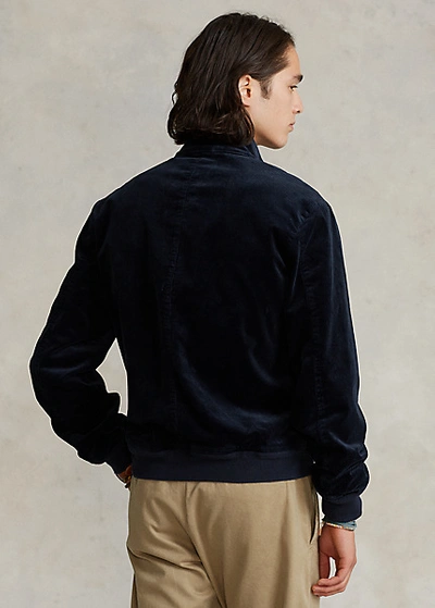 Shop Ralph Lauren Stretch Corduroy Jacket In Collection Navy