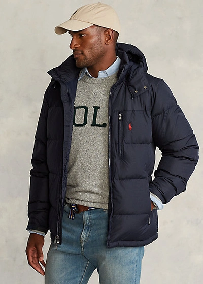 Polo Ralph Lauren Men's Water-repellent Down Jacket In Collection Navy |  ModeSens