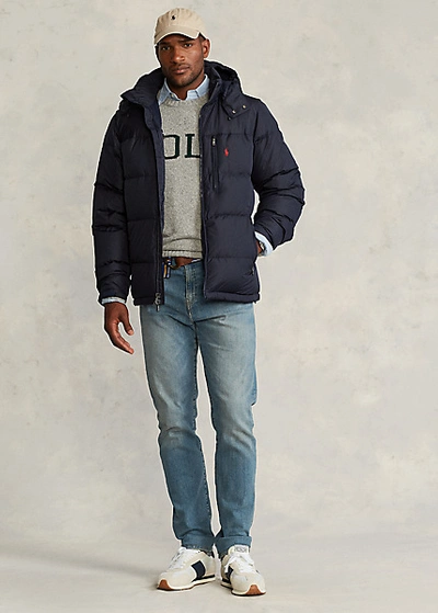 Polo Ralph Lauren Men's Water-repellent Down Jacket In Collection Navy |  ModeSens