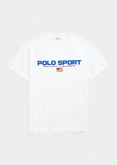 Shop Polo Ralph Lauren Polo Sport Jersey T-shirt In White