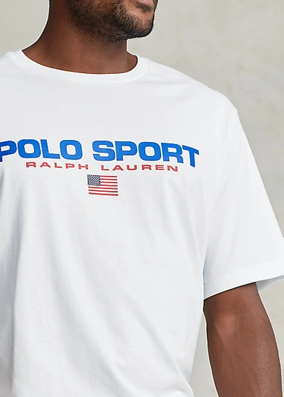 Shop Polo Ralph Lauren Polo Sport Jersey T-shirt In White