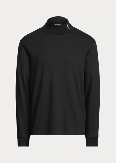 Polo Ralph Lauren Soft Cotton Mockneck Shirt In Nevis