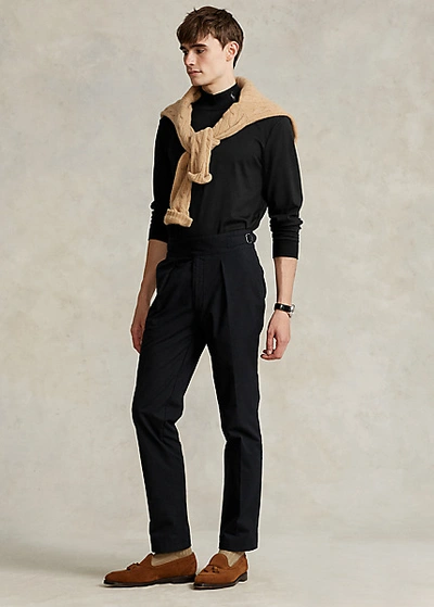 Polo Ralph Lauren Soft Cotton Mockneck Shirt In Nevis