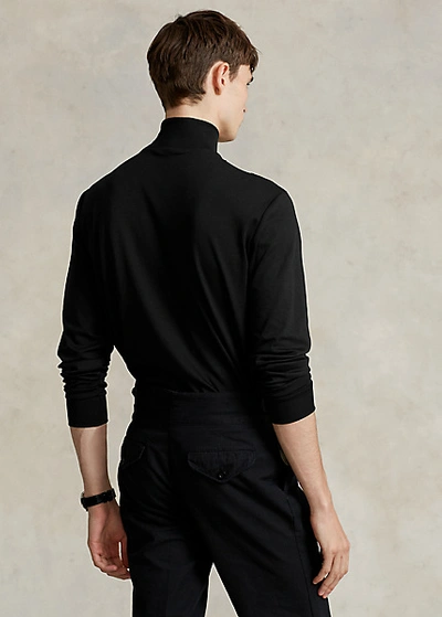 Polo Ralph Lauren Soft Cotton Mockneck Shirt In Nevis