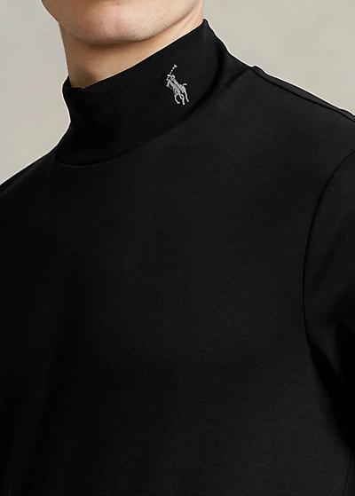 Polo Ralph Lauren Soft Cotton Mockneck Shirt In Nevis