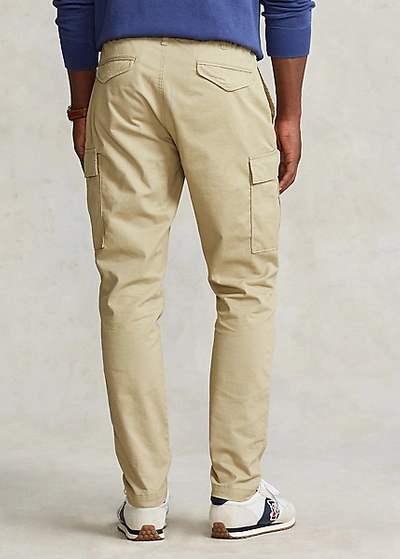 Shop Polo Ralph Lauren Stretch Slim Fit Twill Cargo Pant In Classic Khaki