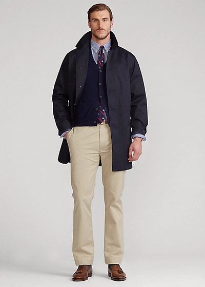 Shop Polo Ralph Lauren Twill Walking Coat In Collection Navy