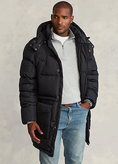 Polo Ralph Lauren Water-repellent Down Coat In Polo Black | ModeSens