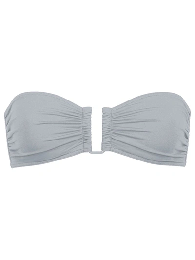Shop Eres Show Duni Strapless Bikini Top In Grey