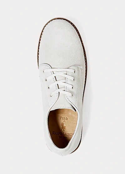 Polo Ralph Lauren Barton Suede Oxford In White