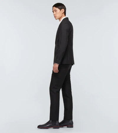 Christian Louboutin Mens Black Melon Flat Calf Black 9 In Black