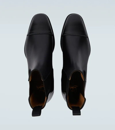 Christian Louboutin Mens Black Melon Flat Calf Black 9 In Black
