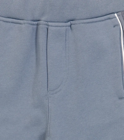Shop Burberry Graham Cotton Sweatpants In Shale Blue