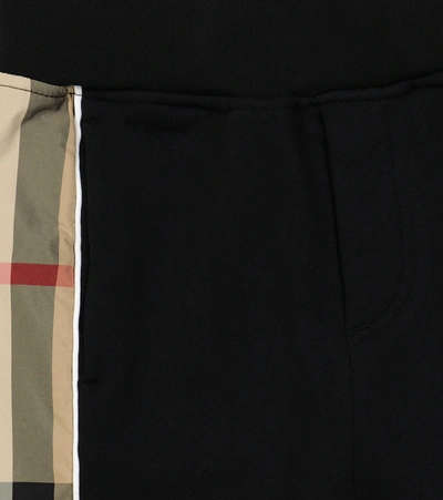 Shop Burberry Graham Cotton Shorts In Black