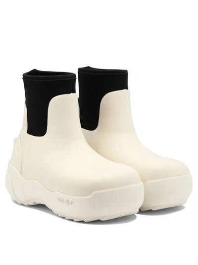 Shop Ambush Rubber Ankle Boots In White