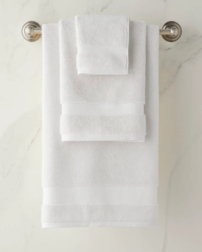 Shop Sferra Dobby Bath Towel In White