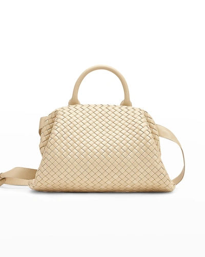 Shop Bottega Veneta The Handle Bag In Porridge