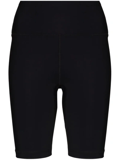 Wardrobe.nyc Bonded Stretch Jersey Biker Shorts In Schwarz