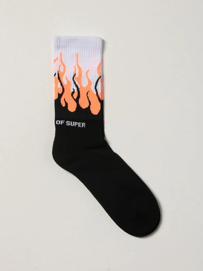 Shop Vision Of Super Socks With Logo In Black