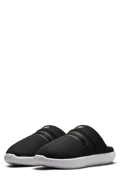 Shop Nike Burrow Slipper In Black/ White