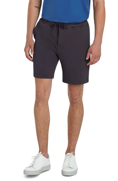 Shop Bugatchi Comfort Drawstring Shorts In Graphite
