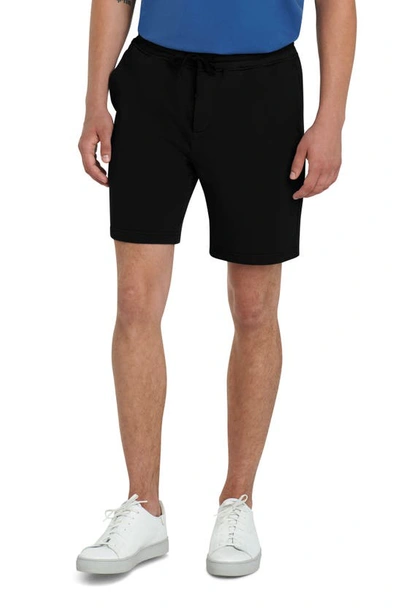 Shop Bugatchi Comfort Drawstring Shorts In Black