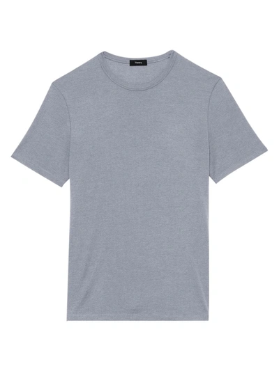 Shop Theory Essential T-shirt In Sleet Blue