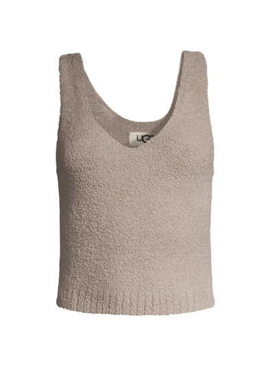 Shop Ugg Women's Dulcie Sweater Tank Top In Granite