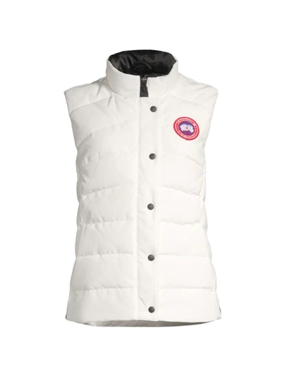 Shop Canada Goose Women's Freestyle Down Vest In White