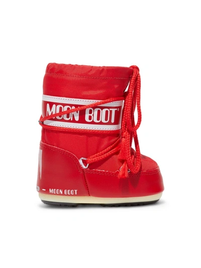 Shop Moon Boot Baby's Icon Mini Nylon Boots In Red