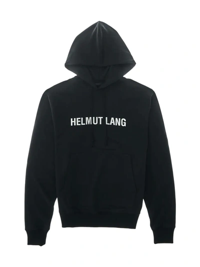 Shop Helmut Lang Men's Core Logo Hoodie In Black