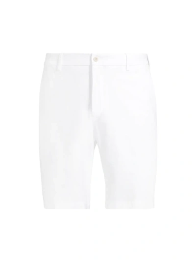 Shop Peter Millar Men's Surge Performance Shorts In White