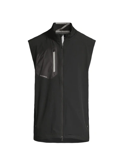 Shop Zero Restriction Men's Z700 Full-zip Vest In Black