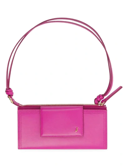 Shop Jacquemus Women's Le Pichoto Leather Shoulder Bag In Pink