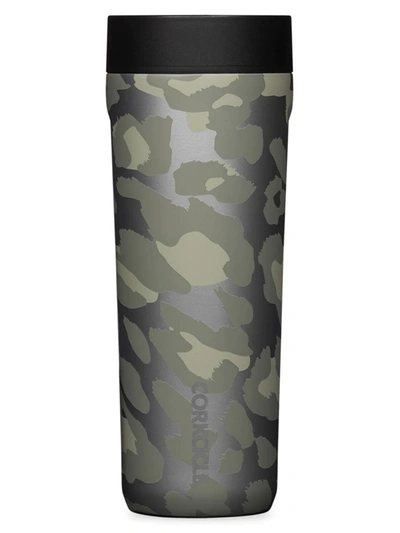 Shop Corkcicle Insulated Travel Cup In Snow Leopard
