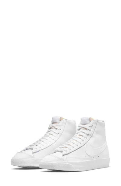 Shop Nike Blazer Mid '77 Sneaker In White/ White/ White/ Black
