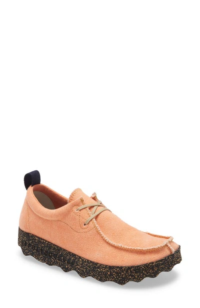 Shop Asportuguesas By Fly London Chat Sneaker In Coral Fabric/ Black Sole