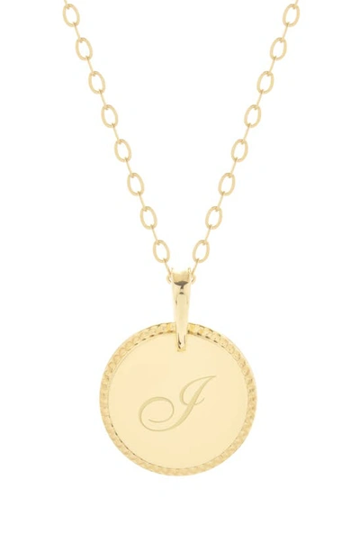 Shop Brook & York Milia Initial Pendant Necklace In Gold I