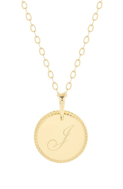 Shop Brook & York Milia Initial Pendant Necklace In Gold J