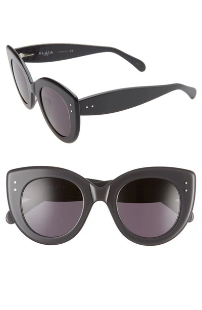 Shop Alaïa 48mm Cat Eye Sunglasses In Grey