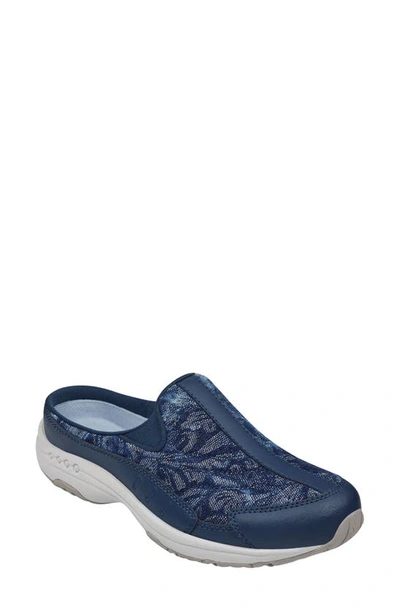 Shop Easy Spirit Traveltime Slip-on Sneaker In Dress Blue/ Navy Leather