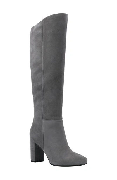 Shop Calvin Klein Almay Knee High Boot In Grey