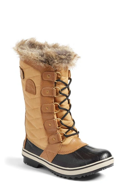 Shop Sorel 'tofino Ii' Faux Fur Lined Waterproof Boot In Curry